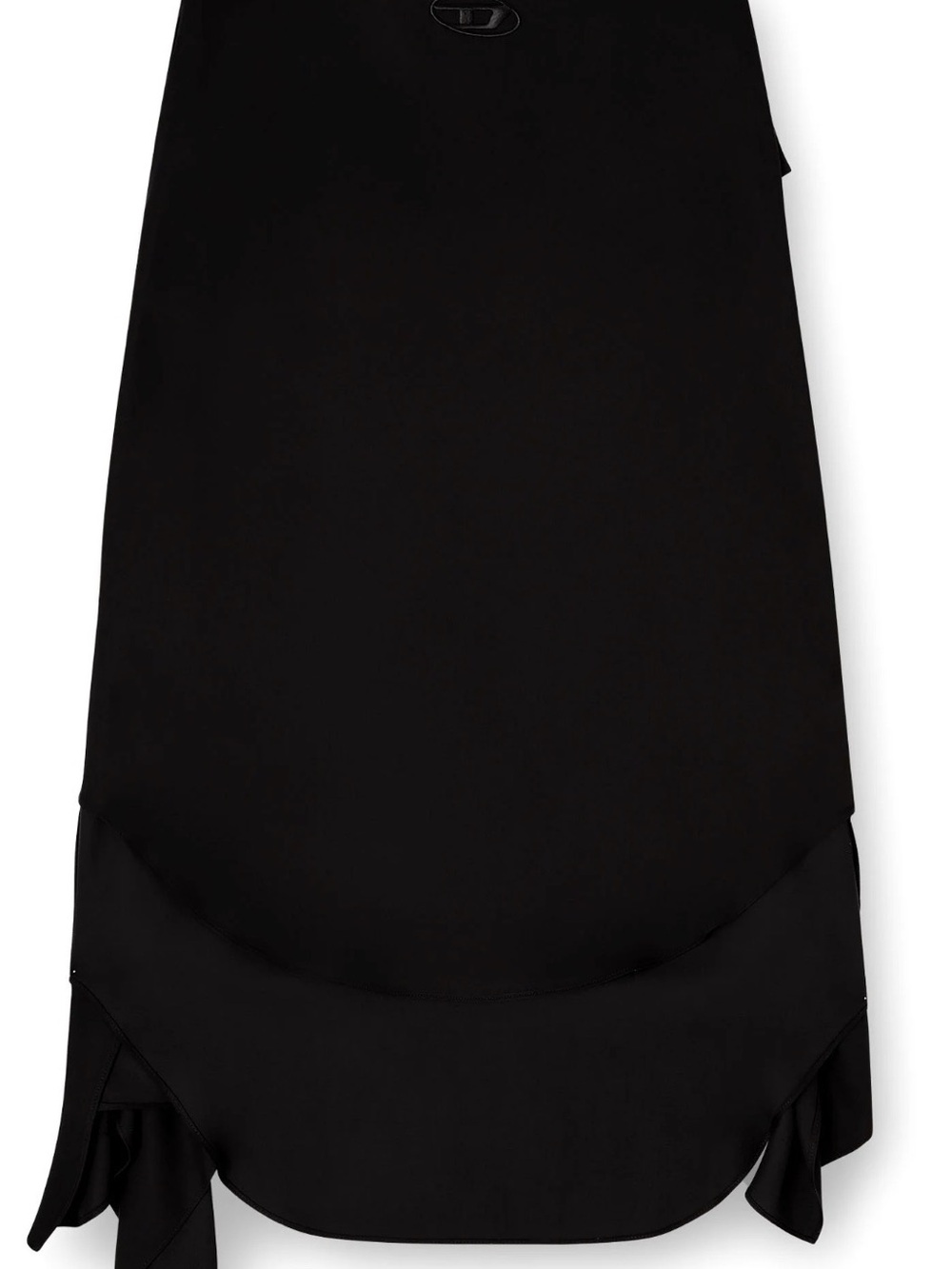 Diesel Skirt In Fluid Cupro With Front Knot